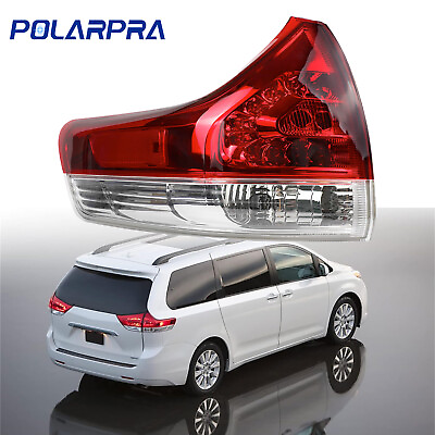 #ad Red Driver Left Side Outer Tail Light Brake Lamp Fit For 2011 2014 Toyota Sienna $61.45