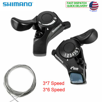 #ad Shimano SL TX30 3 6 7 Speed MTB Mountain Bike Gear Shifters Lever Leftamp;Right Set $16.89