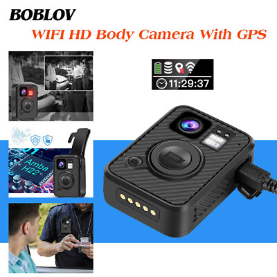 #ad BOBLOV Security Guard body camera police WiFi GPS Camcorder Audio Recorder 128GB $139.00