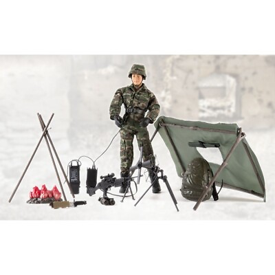 #ad 1: 6 Movable Dolls Heavy Machine Guns Soldiers and Handmade Military Models $109.96