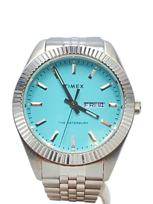 TIMEX Waterbury Legacy sky blue TW2V18200 Quartz analog watch excellent F S $235.36