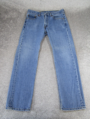 #ad Levis 505 Jeans Mens 36 Medium Wash Denim Classic Straight Leg 36X31 $24.99