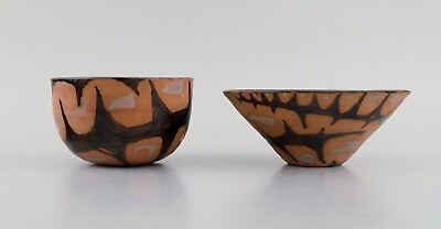 Ole Bjørn Krüger 1922 2007 . Two unique bowls in glazed stoneware. 1960s 70s. #ad $370.00