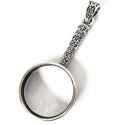 #ad GOTHIC MAGNIFYING CONVEX LEN STERLING 925 SILVER PENDANT $62.99