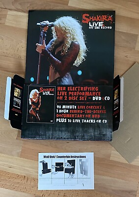 #ad Shakira Live Off The Record Promo Counter Display For CD DVD 2004 Unused MINT $40.00