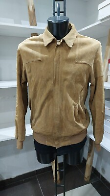 #ad Vincent Leather Jacket Man Brown Size M PGC152LZ $33.17