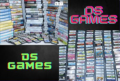 AUTHENTIC NINTENDO DS GAMES YOU PICK BUY 2 GET 1 50% PLAY TESTED CLEAN PINS $27.77