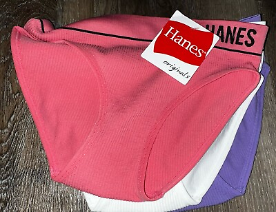 #ad Hanes Womens Hipster Underwear Panties 3 Pair Nylon Blend Ribbed A XS $20.46