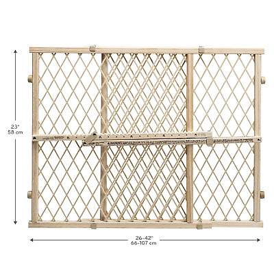 #ad New Position amp; Lock Adjustable Wood Baby GateInfantsToddlers amp; Pets26quot; 42quot; $19.50