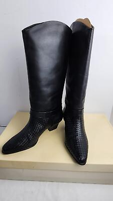 #ad Bloomingdale#x27;s Vincent Leather Boots Women#x27;s US 7 M New in Box Vintage $53.59