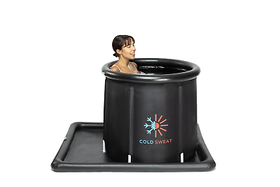 Ice Bath Tub for sport recovery Portable Ice Bath Plunge w cover Cold Sweat $34.99