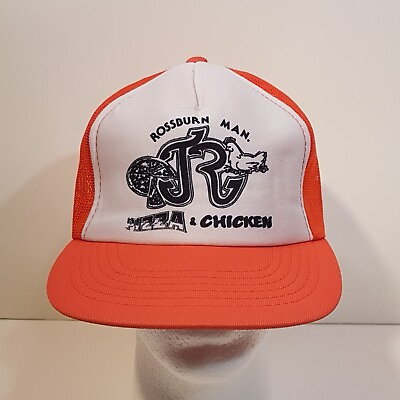 #ad VTG JR Pizza amp; Chicken Rossburn Man Truckers Dad Hat Baseball Mesh Cap C $19.99