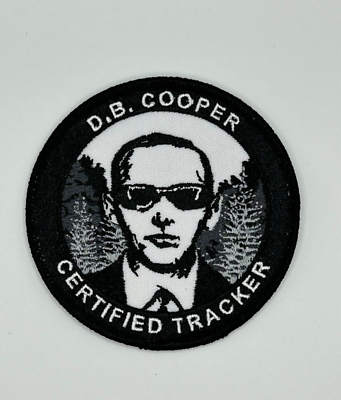 #ad MR ALE 3quot; D.B. Cooper Certified Tracker Patch Embroidered Sew Iron On P141B.1D $5.50