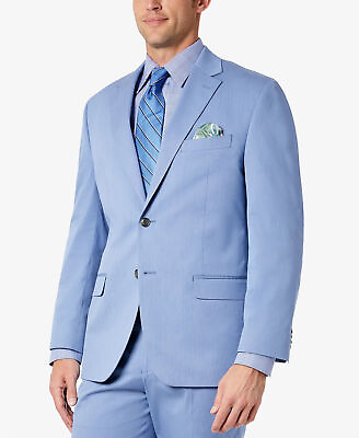 Sean John Men#x27;s Classic Fit Solid Suit Jacket Light Blue 40R #ad $16.17