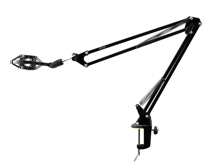 #ad Pyle Suspension Boom Scissor Microphone Stand with Shock Mount Holder $14.99