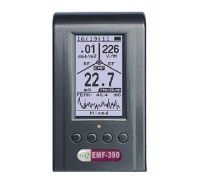 #ad GQ EMF 390 3in1 multi field Electromagnetic EMF Meter 5G RF Detector Data logger $119.90
