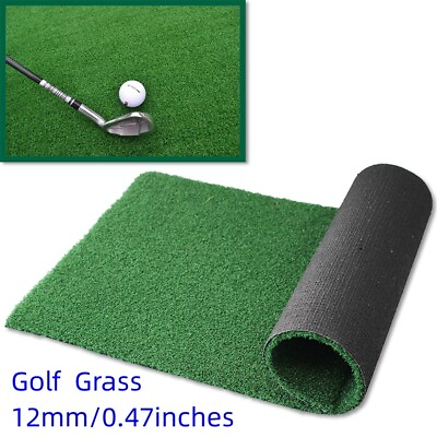 #ad Golf Artificial Grass Fake Synthetic Rug Garden Landscape Lawn Carpet Mat Turf $167.99
