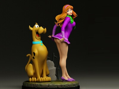 #ad Scooby Doo DAPHNE Pinup Display Model Statue 100mm UNPAINTED UNASSEMBLED $44.53