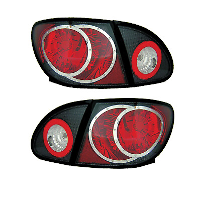 #ad TYC Euro Taillights set with Carbon Fiber Housing Fits 2003 2007 Toyota Corolla $149.95