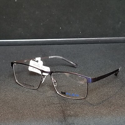 #ad TI Flex Men#x27;s Eyeglass Frames Titanium Matte Navy Blue 1708 55 16 135 #2 $25.00