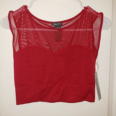 #ad Soho Girls Women#x27;s RED One Size Fits All Crop Top NWT $11.99
