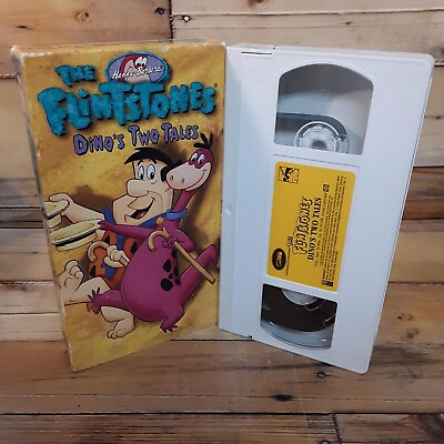 #ad The Flintstones Dino#x27;s Two Tales VHS VCR Video Tape Used Movie Cartoon $7.43