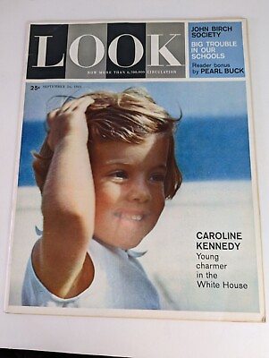 Look magazine September 1961 Caroline Kennedy van camping vintage $9.97