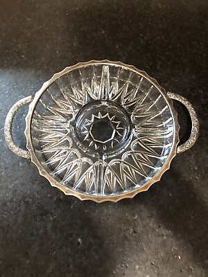 #ad Vintage Queen Anne Silver Plated Condiments Serving Dish $40.00