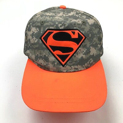Superman Hat Cap Snapback Green Orange Embroidered Adjustable Adult Super Hero $18.77