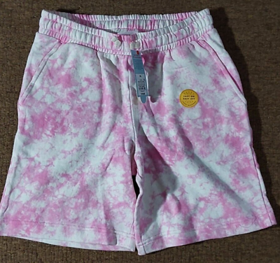 Cat amp; Jack Girls Pink amp; White Tie Dye Drawstring Shorts NWT Size XL $7.00