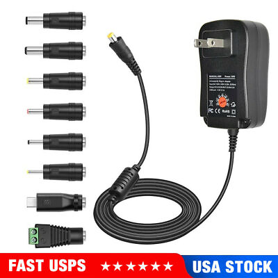 #ad Multipurpose AC To DC 110 240V Power Adapter Supply Charger for Electronics New $9.12
