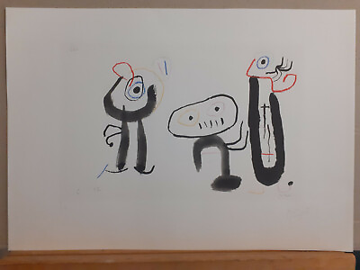 #ad MIRO#x27; LITHOGRAPHY WITH C.O.A. $129.00