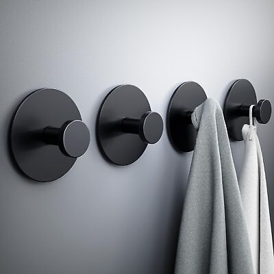 #ad Multifunctional Towel Hooks for Bathroom Wall Extra Sticky Stainless Holds ... $18.65