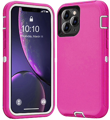 For iPhone 15 Pro Max 14 13 12 11 XR XS Phone Case Heavy Duty Shockproof Cover $8.24