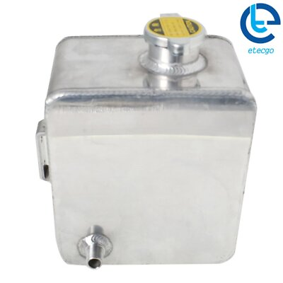 #ad 2.5L Aluminum Water Coolant Radiator Overflow Recovery Tank Universal Expansion $26.50