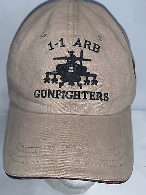 #ad ARB GUNFIGHTERS HAT CAP 1 INFANTRY DIVISION 1 1 DUTY FIRST ADJUSTABLE BROWN $19.95
