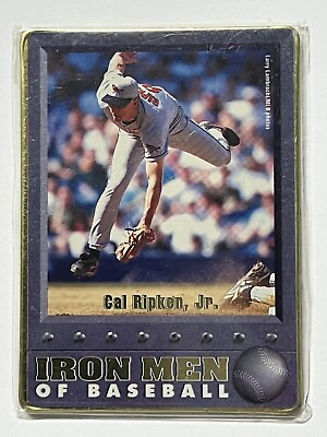 #ad Cal Ripken Jr. Iron Men Of Baseball Avon Metal Card #3 $6.00