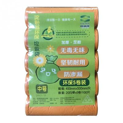 #ad 5 Roll Disposable Rubbish Garbage Kitchen Toilet Clean up Waste Trash Bags $9.98
