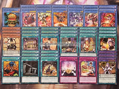 #ad Yugioh Nouvelles Deck 43 Cards Ritual Hungry Burger Complete Tournament Ready $99.99