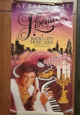 #ad Liberace Radio City Music Hall Original Poster $90.00