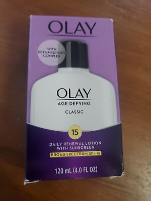 #ad Olay Age Defying Classic Protective Lotion SPF 15 Sunscreen 4 Oz EXP: 9 25 $14.50