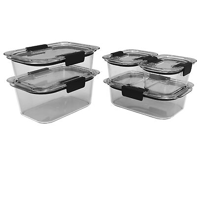 #ad Rubbermaid Brilliance® 10 Piece Set Clear and Airtight Food Storage Containers $22.99