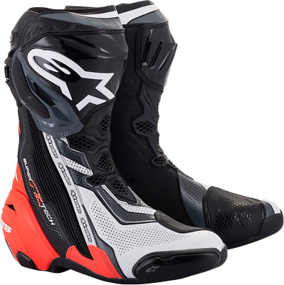 #ad Alpinestars Supertech R Vented Boots US 9 EU 43 Black Red White Gray $569.95
