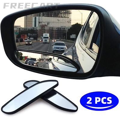 #ad 2x Blind Spot Mirror Auto 360° Wide Angle Convex Rear Side View Car Truck SUV $6.15