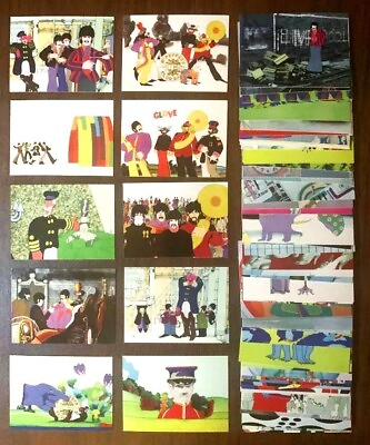 #ad 54 different THE BEATLES 1999 Comic Images YELLOW SUBMARINE Trading Card LOT $6.95