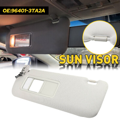 #ad New for Mazda CX 9 2010 2015 Sun Visor Left Side Gray Driver Side with Light EAH $28.69
