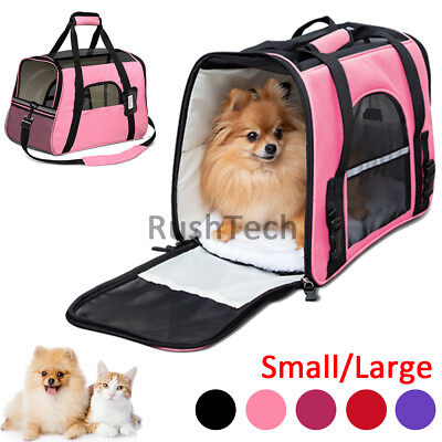 #ad Pet Dog Cat Carrier Bag Soft Sided Comfort Travel Tote Case Airline Approved US $19.51