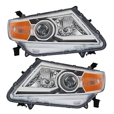#ad Headlight Set For 2011 2012 2013 Honda Odyssey Left and Right With Bulb 2Pc $154.89