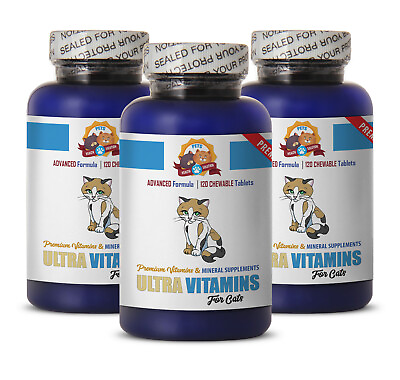 #ad senior cat supplement ULTRA CAT VITAMINS magnesium for cats 3B $65.86