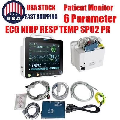 12 Inch Portable Patient Monitor for Hospital or Cardiac Use For Accurate ECG $509.02